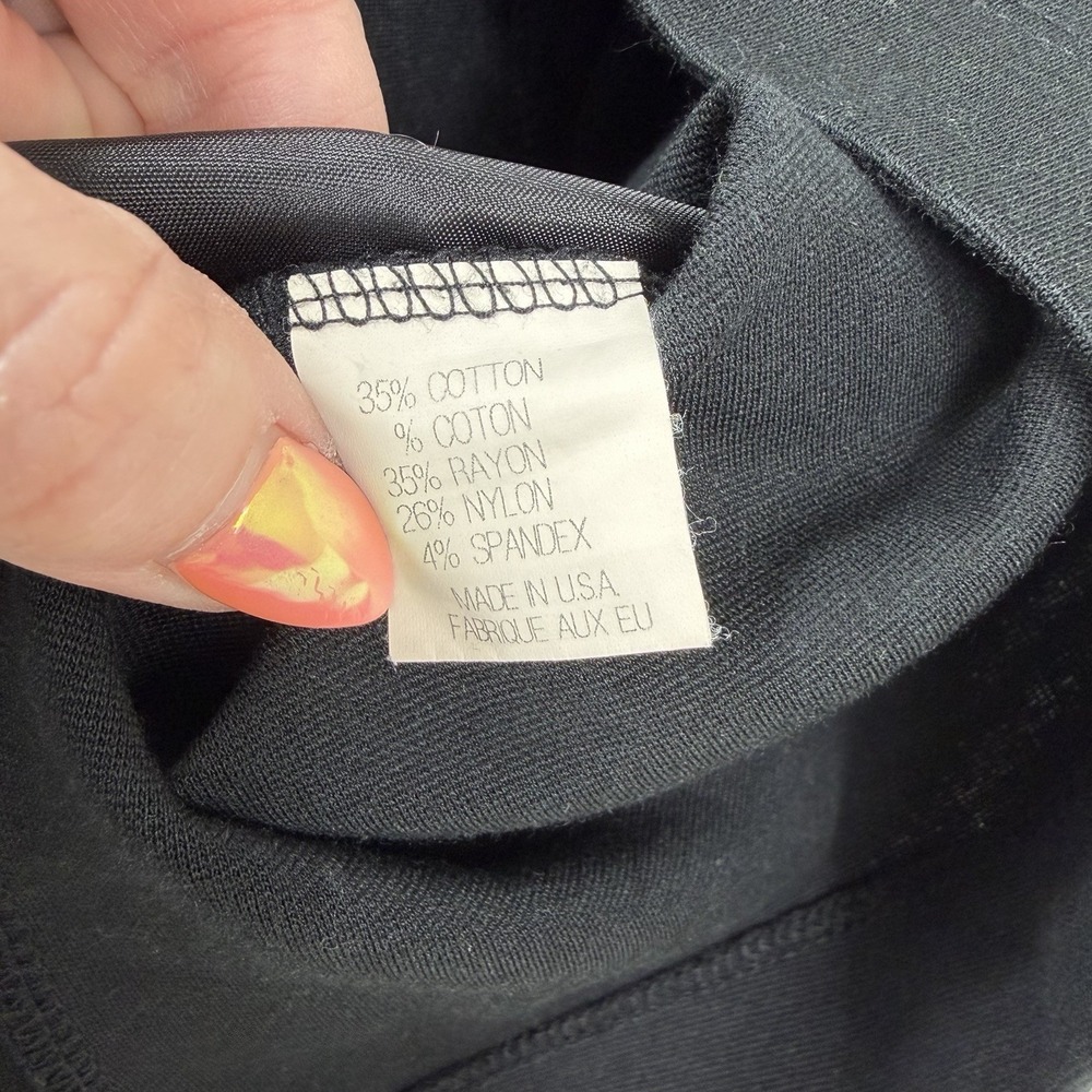 Theory Sleeveless Dress Stretch Fit & Flare Black Pleated Knee Length 8 Pockets - Picture 7 of 8